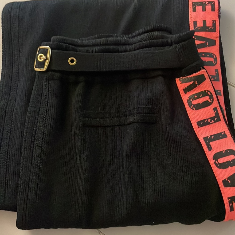 St. John repurposed Love black stretch knit midi skirt M/L - Picture 5 of 8